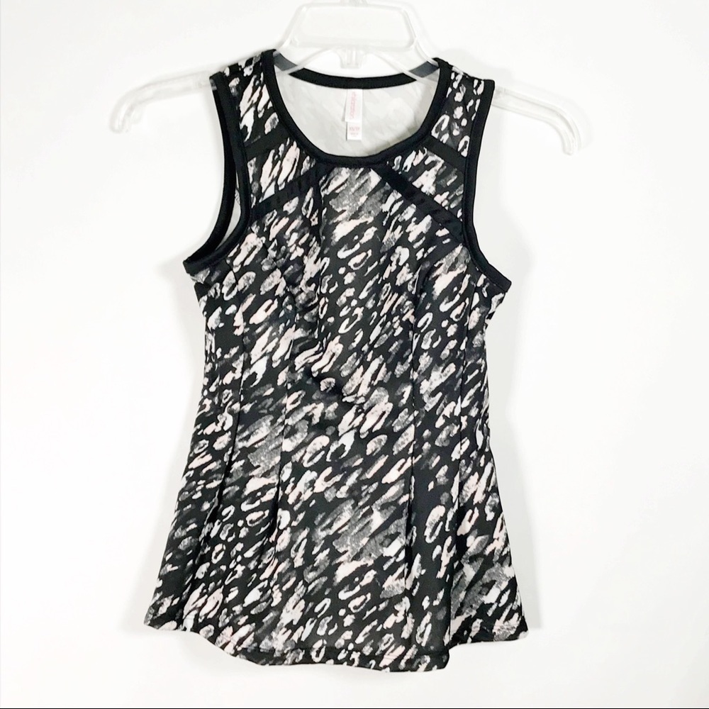 Xhilaration Black and Gray Activewear Tank Top Size XS